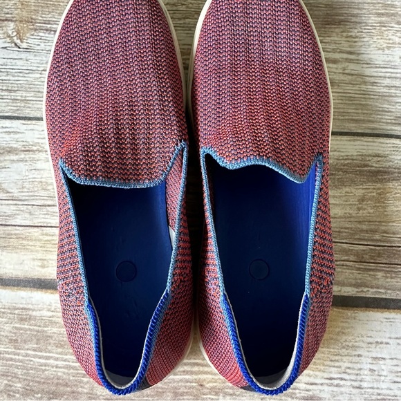 Rothy’s Tangerine Triple Stitch Slip On Sneakers Shoes 7.5 - Picture 6 of 11